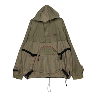 Vintage Ecko anorak pullover half zipper hoodie size XL