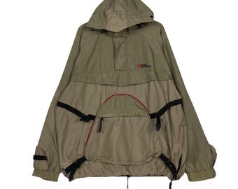 Chaps Ralph Lauren VTG 90s Plaid Anorak Fleece XL - Etsy