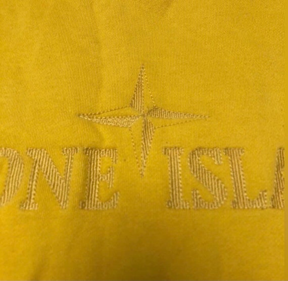 Vintage Stone Island yellow big logo - image 3