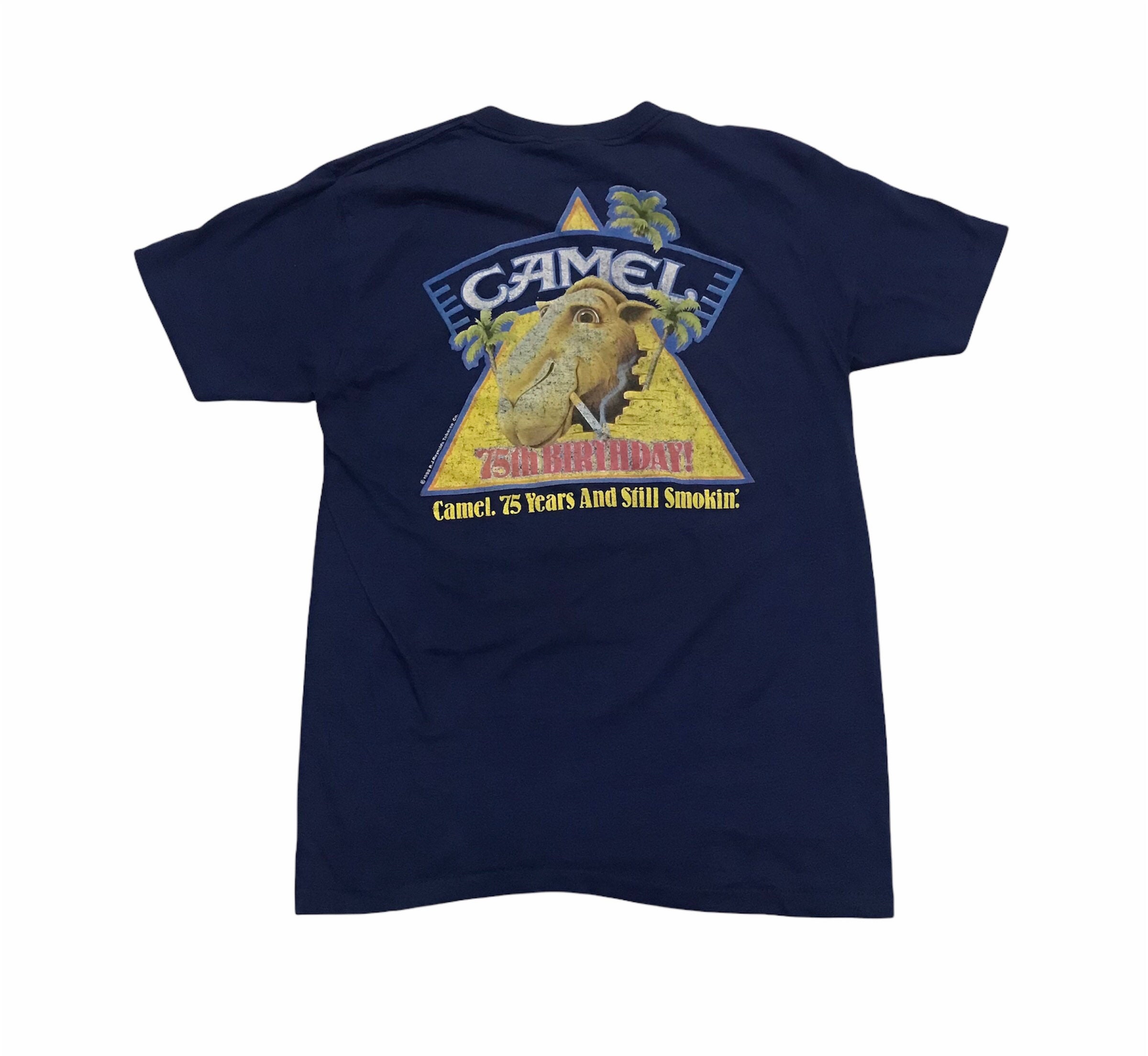 Vintage 80s Camel 75th Birthday Still Smoke Size Large by RJ