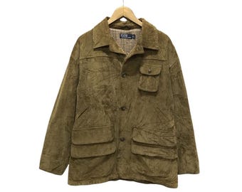 Polo Ralph Lauren Jacket Hunting Corduroy Utility Sportsman Tartan