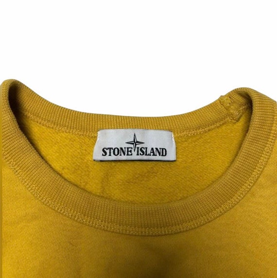Vintage Stone Island yellow big logo - image 4