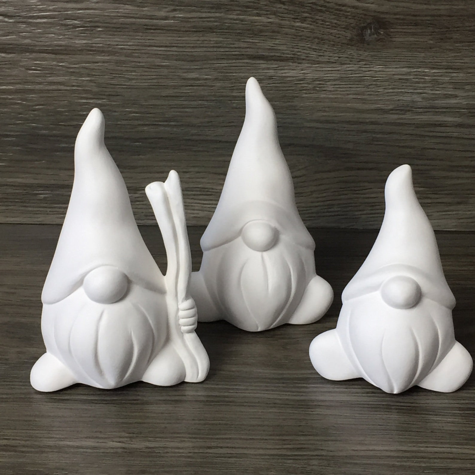 Small Gnomies Clay Magic mold 4116 unpainted ceramic bisque u Etsy