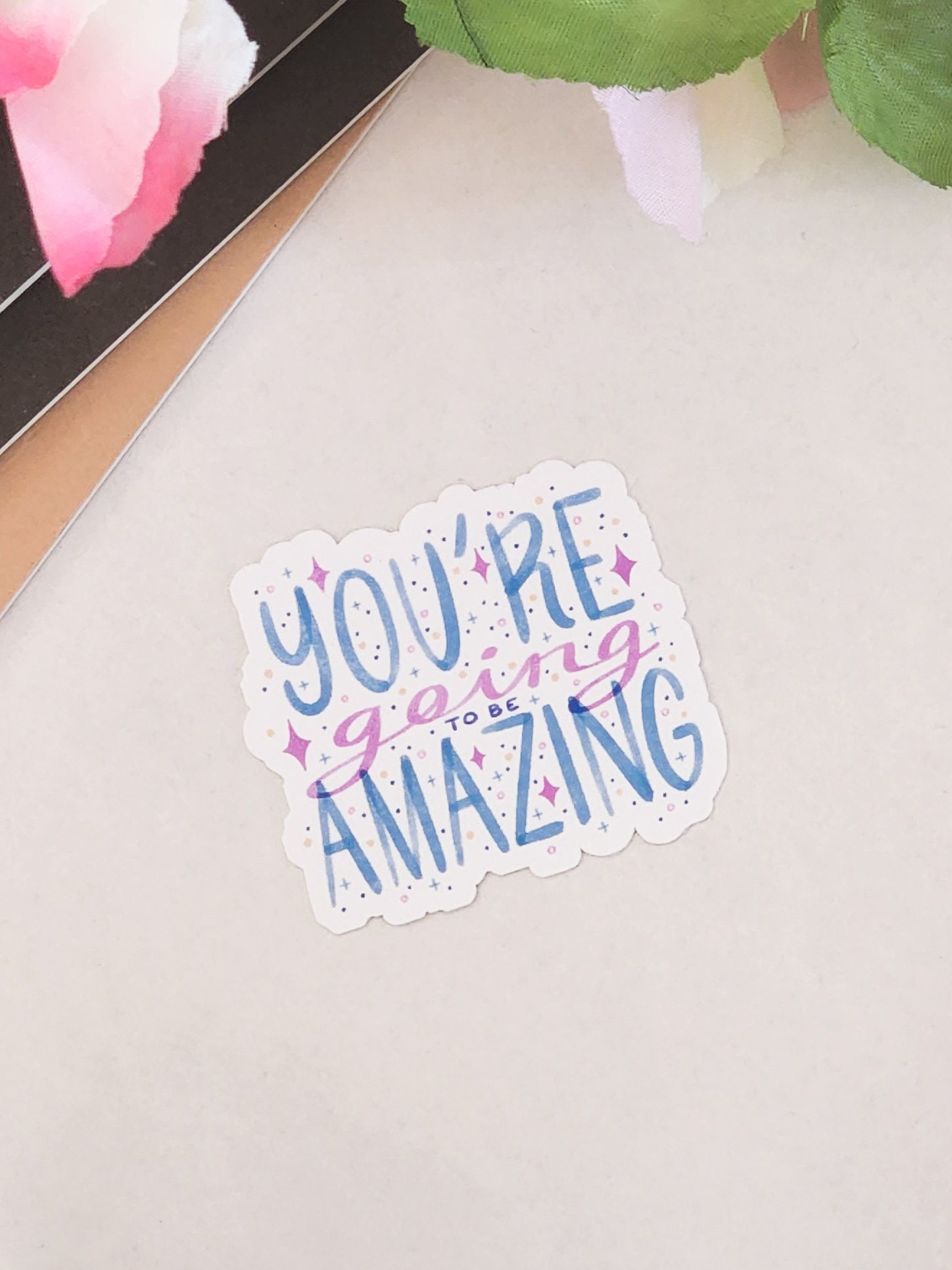You're Going to Be Amazing Illustration Die Cut Sticker - Etsy