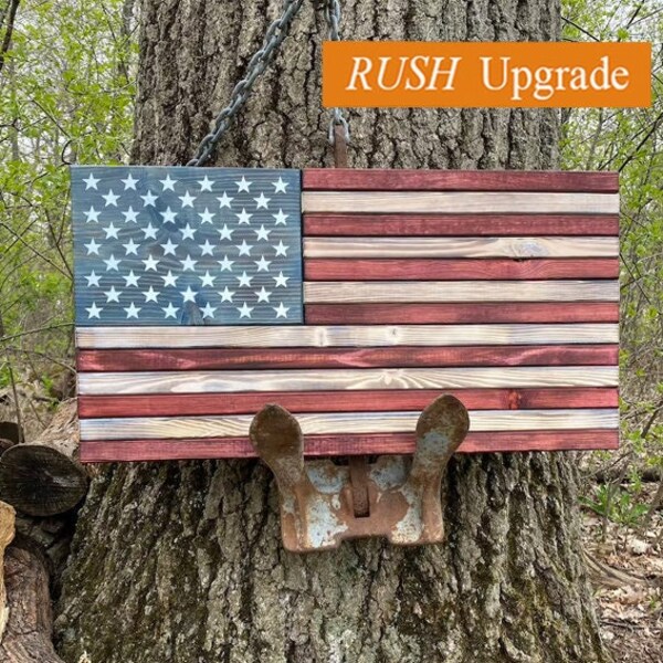 White Washed Wood, Rustic Decor, Camping Flags, Camping Signs, Rustic American Flag, American Flag, Wood Flag, Wood American Flag