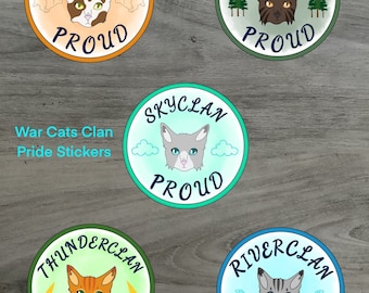 War Cats Clan Pride Stickers