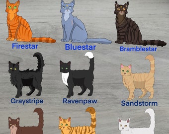 War Cats Stickers TC