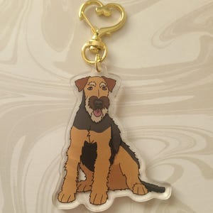 Airedale Terrier Dog Breed Acrylic Keychains