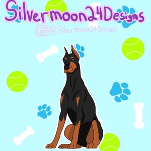 Doberman Pinscher Dog Breed Stickers