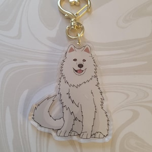 Samoyed Dog Breed Keychains