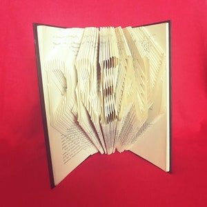 Dream Book Art - Book Sculpture - Book Origami - Unique Gift - Gift for Him Her - Wedding Present - Art Collectible - Anniversary Gift