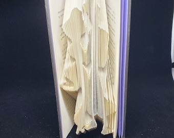 Aladdin and Jasmine Folded Book Art - Disney World Book Origami - Disney Decor - Unique Gift