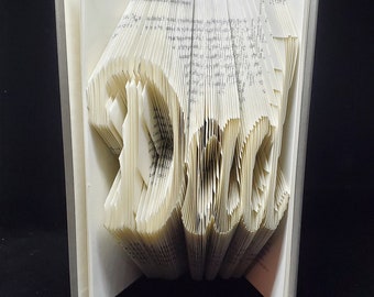 Dad Folded Book Art - Father's Day - Happy Fathers Day Gift - Unique Present - Gift for Him