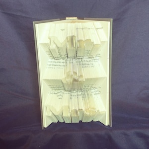 Mr. & Mrs. Book Art - Book Sculpture - Book Origami - Unique Gift - Gift for Him Her - Wedding Present - Art Collectible - Anniversary Gift