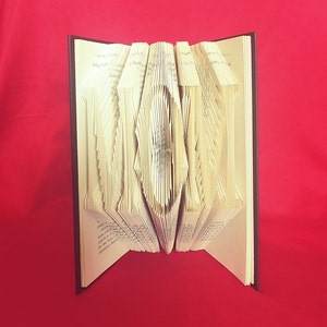 Mom Book Art - Book Sculpture - Book Origami - Unique Gift - Gift for Him Her - Wedding Present - Art Collectible - Anniversary Gift