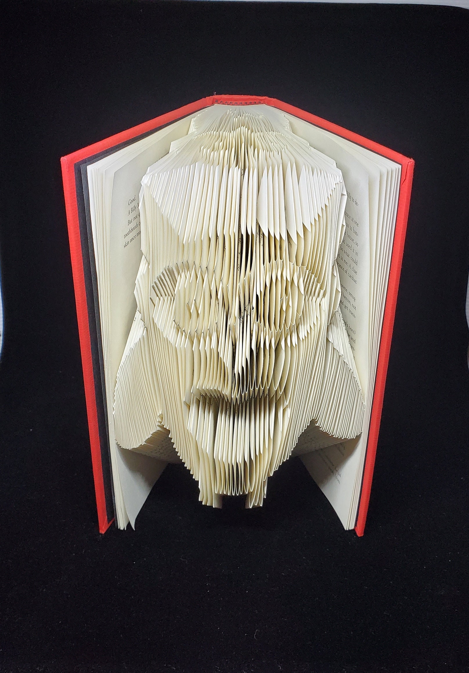 Owl Heart Folded Book Art - Book Origami - Book Decor - Unique Gift