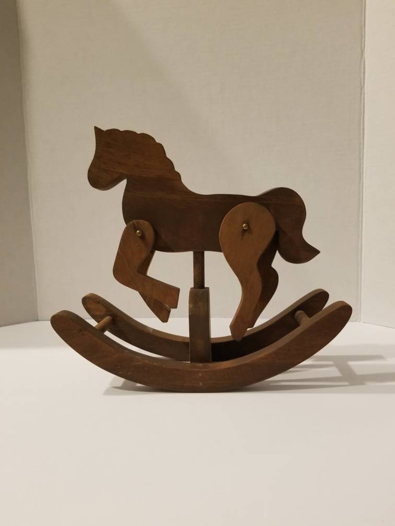 decorative wooden rocking horse