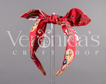Opaska do włosów San Francisco 49ers z kokardą