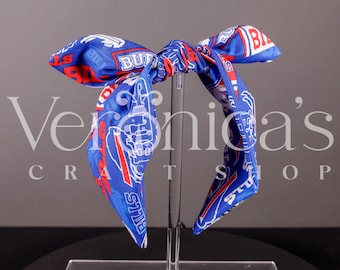 Buffalo Bills Hairband with Bow (Pattern 2)