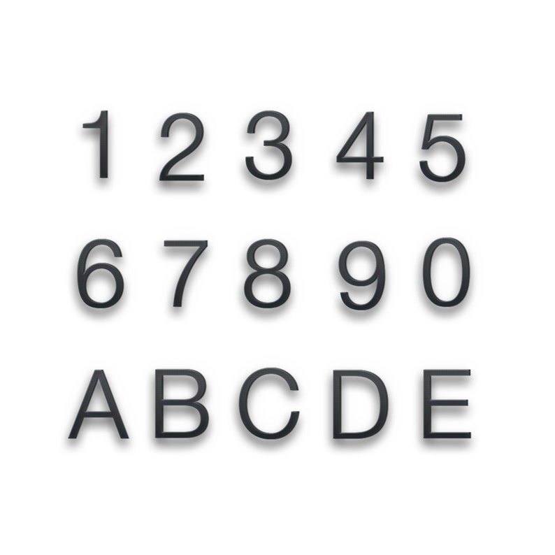 14 Inch Helvetica House Numbers 10 Inch Example Shown Home Decor Home Living Delage Com Br