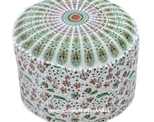 Indian Mandala Pouf Ottoman Seating Pouf Cotton Boho Floor Pillow Hippie Footstool Cover Bohemian Decorative Home Decor