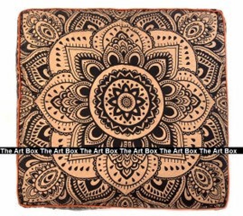 Download Home Living Ombre Mandala Floor Cushions Cover Indian Tapestry Hippie Bohemian Floor Pillows Large Outdoor Bean Bag Cover Living Room Furniture