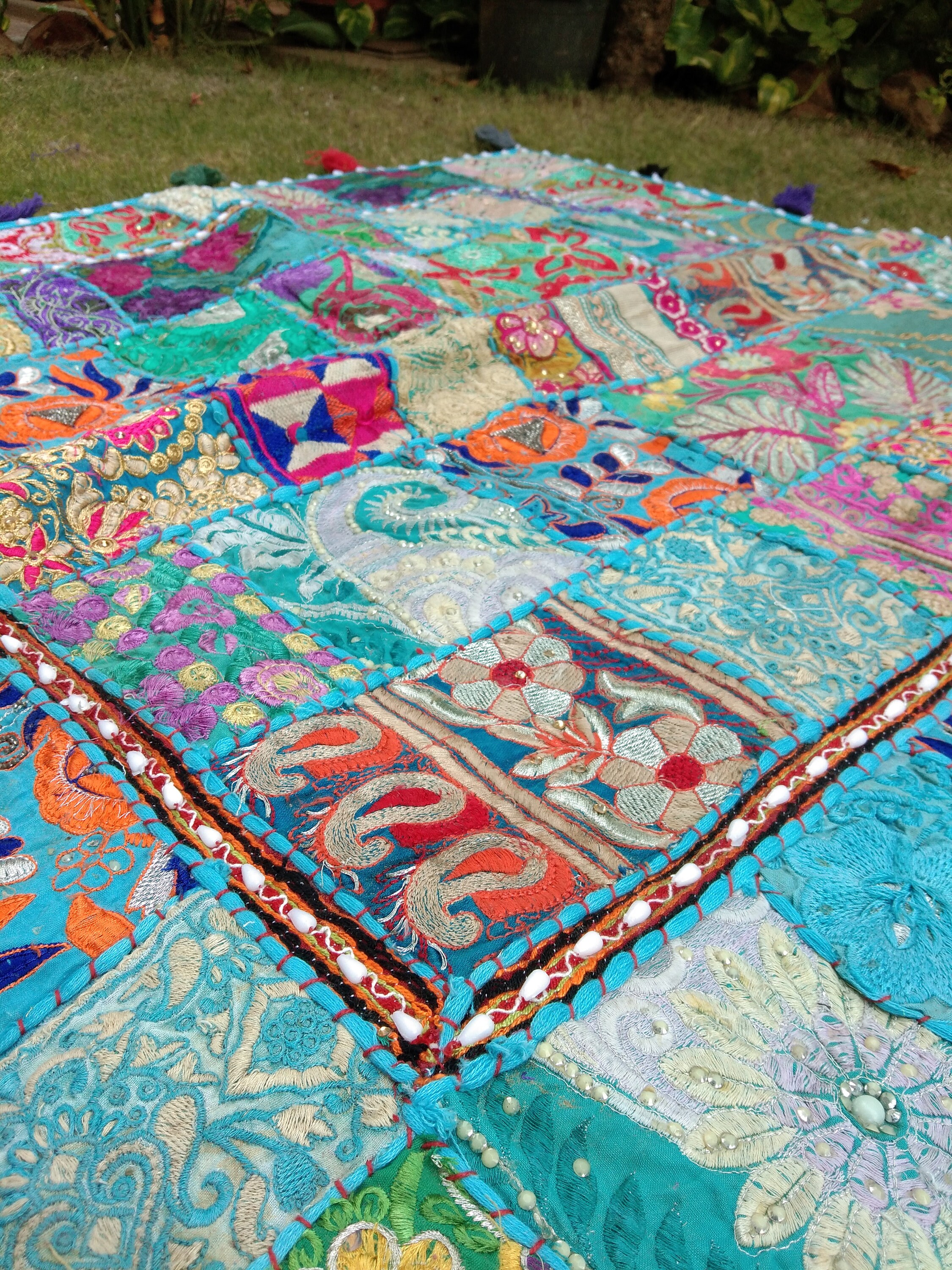 Large Floor Cushion CoverOutdoor Decor Kilim PoufBoho Square Etsy