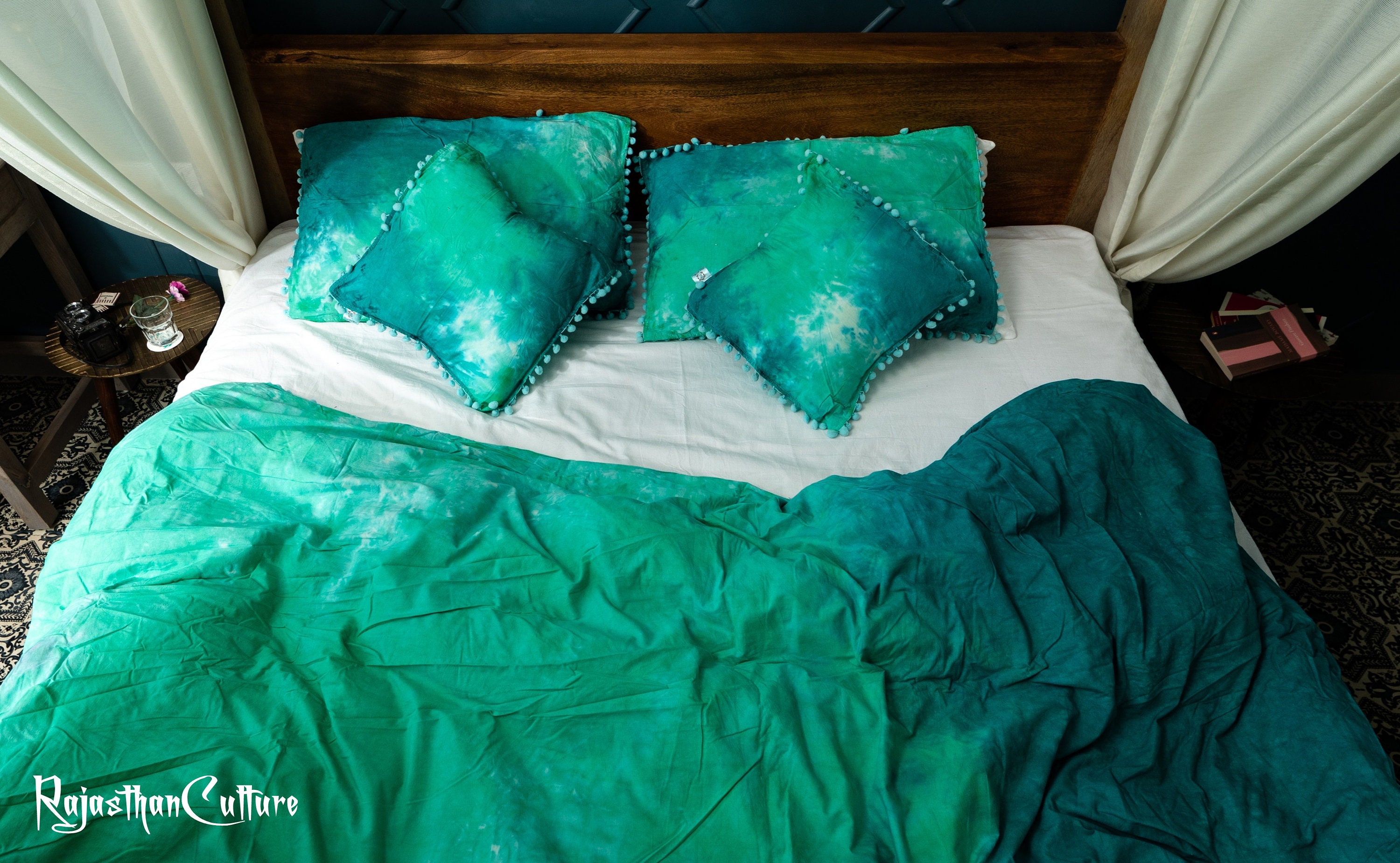 Luxury Double Duvet Cover Hippie Tie Dye Duvet Bedroom Etsy