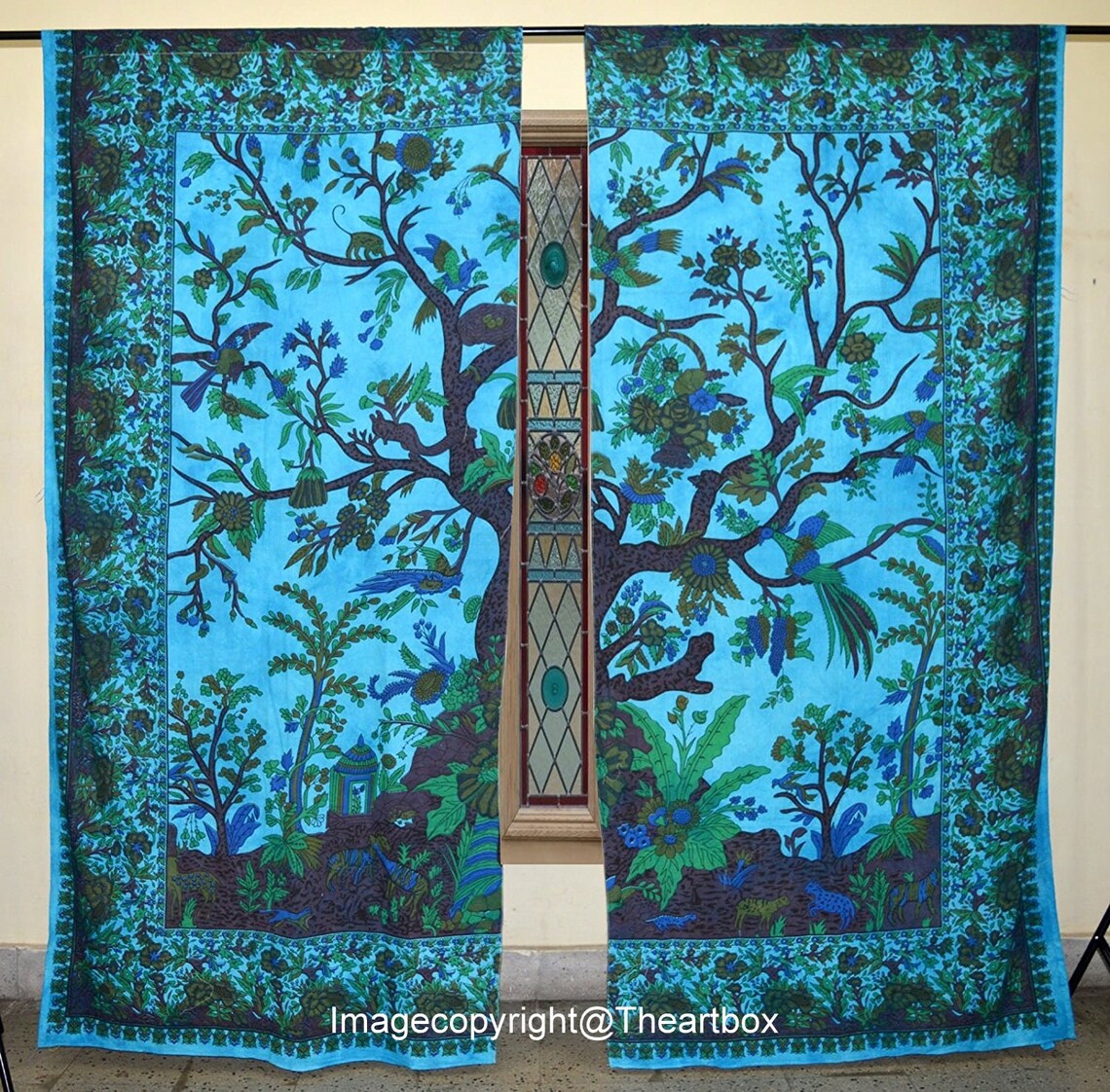 Boho Mandala Gardinen Indische Vorhänge Küchenvorhang | Etsy