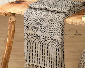 Mudcloth Throw Authentic African Style Decor for Home Hand Loom Blanket