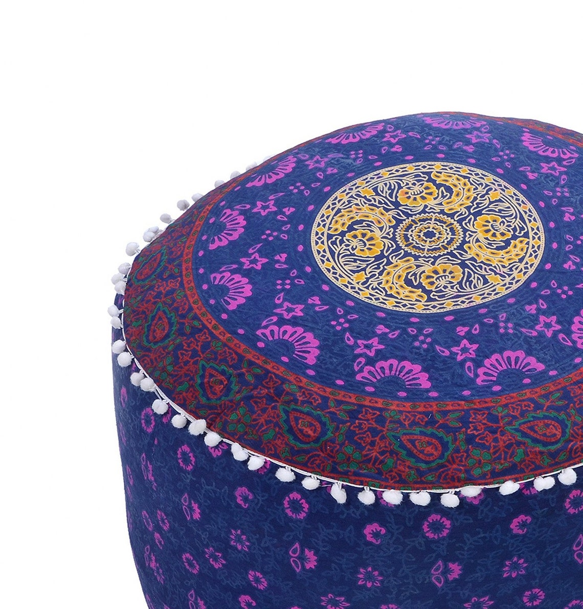 Bohemian Cotton Floor Pillow Hippie Decorative Home Decor Etsy