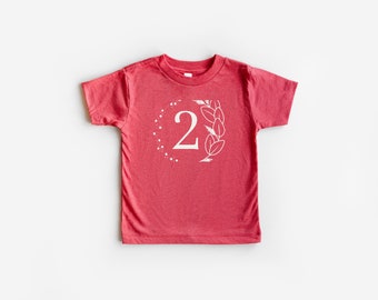 2nd Birthday Shirt Girl / Two Year Old Birthday Shirt / Kids Birthday Shirt / Toddler Birthday Gift / For girl / For Birthday Party