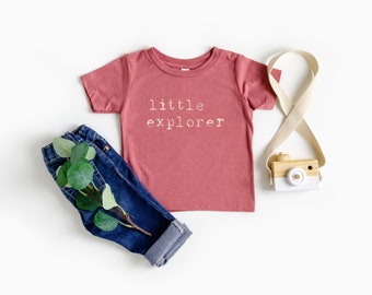 Little Explorer Toddler Shirt / Adventure Kids Shirt / Travel Youth Shirt / Adventure / Gift for toddler / Cute kids shirt