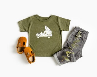 Christmas Shirt for Toddler / Christmas Truck Toddler Shirt / Vintage Christmas Shirt / Christmas Outfit for Kid