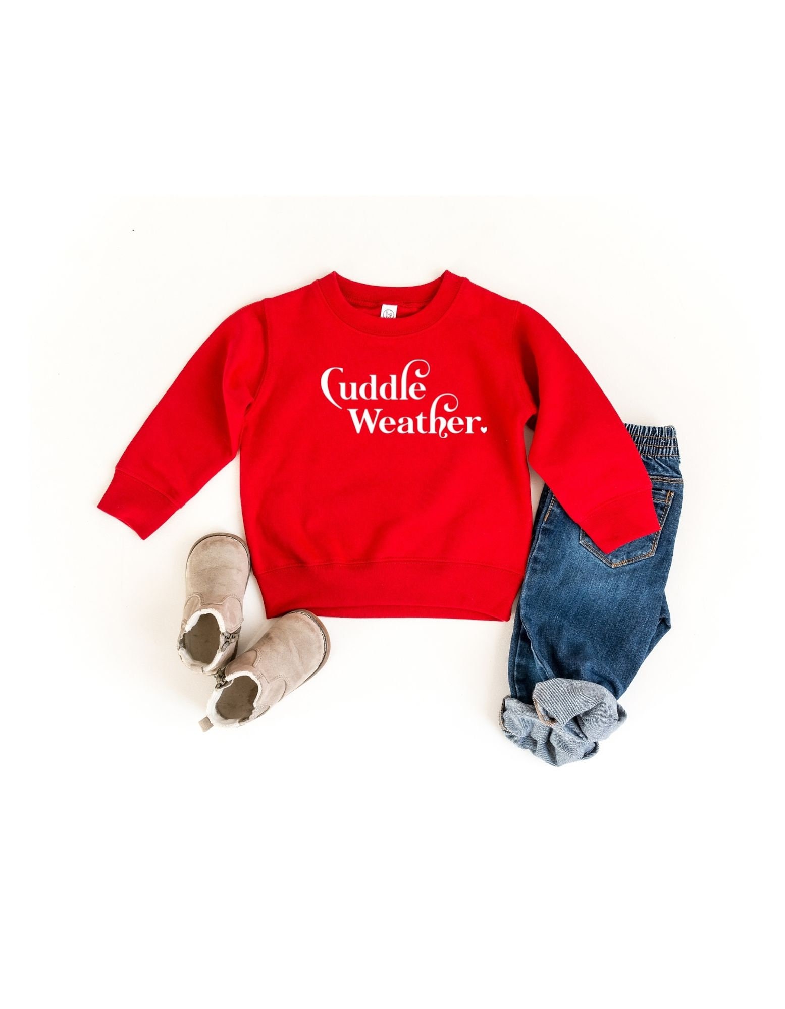 Cuddle Weather Cozy Sweatshirt, Cute Sweatshirts for Girls, Valentines Gift  for Toddler Girl, Gender Neutral Toddler Clothes, 3 Year Old 