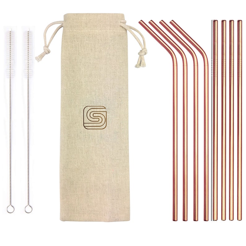 Send Stainless Steel Straws with case via Merklertree