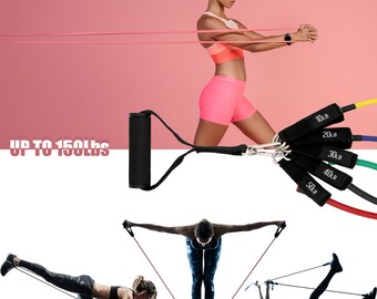 16 Feet Long - 88 Lbs Resistance - Strength Training Bands Elastic Workout Bands Wrestling Resistance Bands Fitness