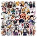 Demo slayer pack[50pcs]  Stickers Cool Cartoon Stickers Pack for Home Decor  Hydro Flasks Water Bottle Laptop pads  Luggage 