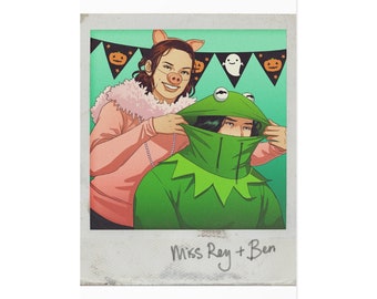 Miss Rey + Ben Ansichtkaart
