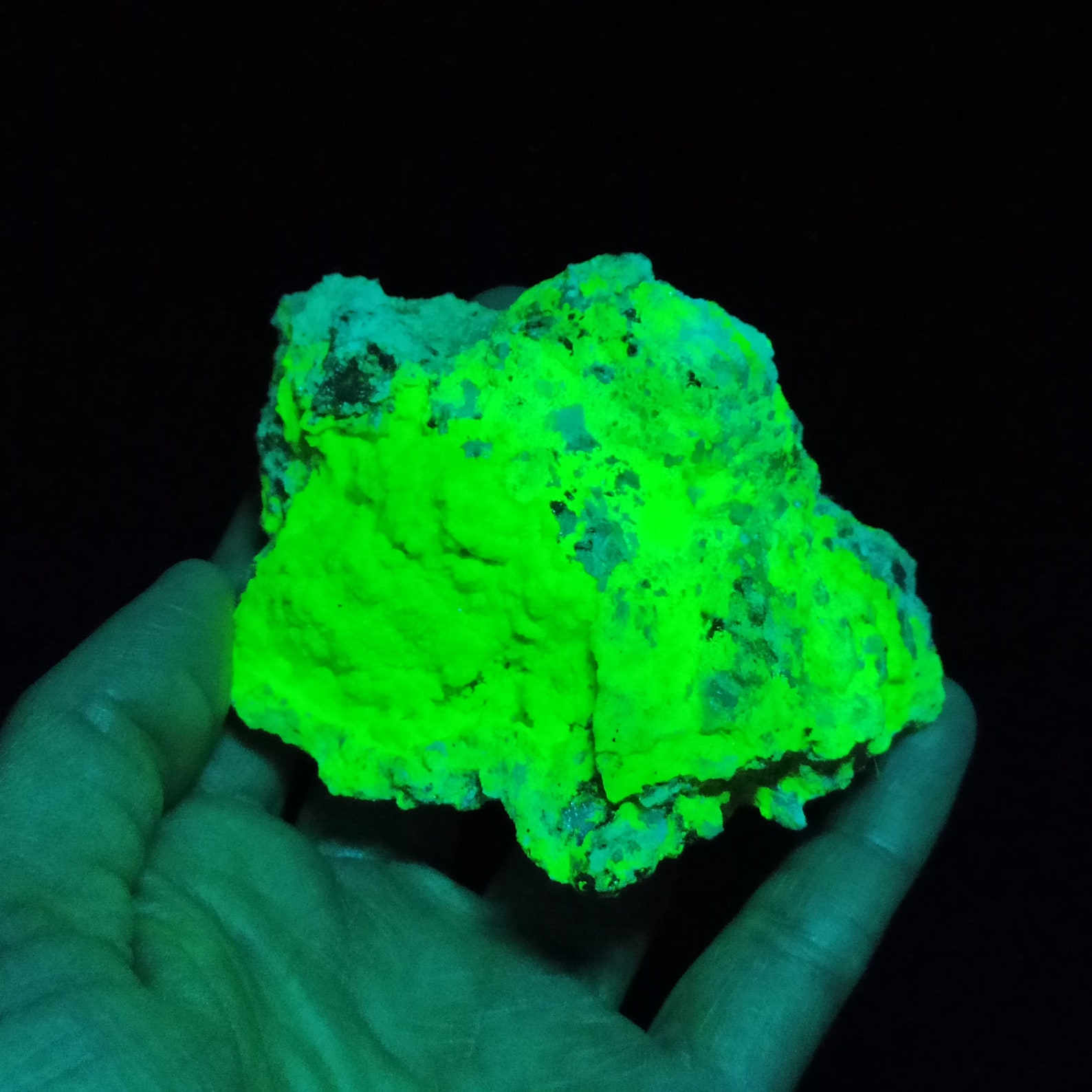 Fluorescent and uranium mineral MetaAutunite d'Infesta Etsy