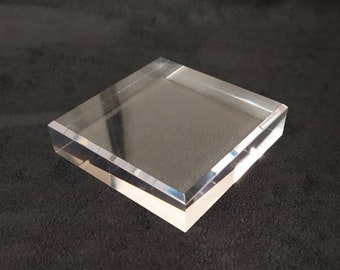 Acrylic base 80 x 80 x 20 mm for collection