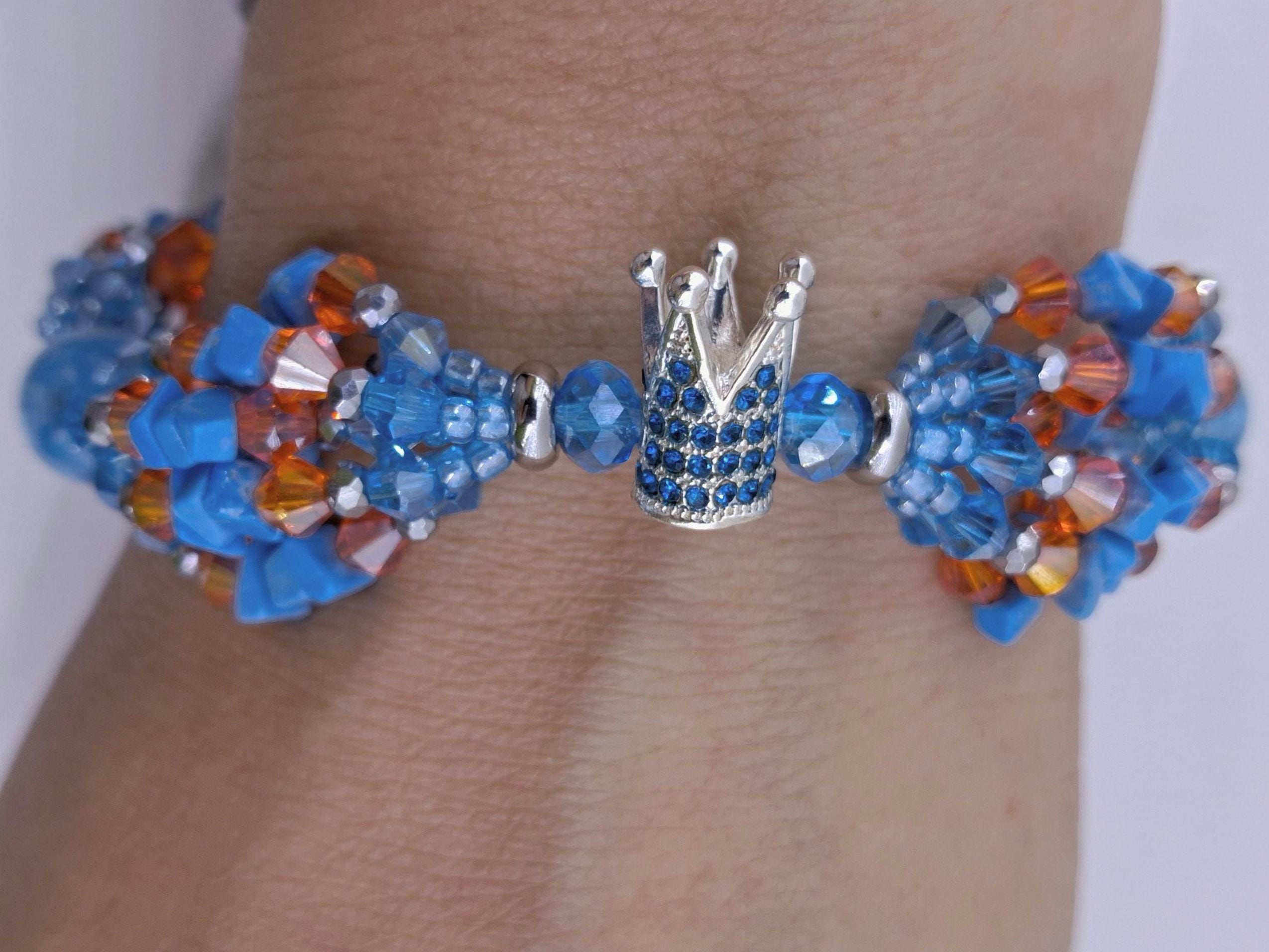 Yemaya Achaba 7.5". Ilde de Yemaya Camino Ashaba. Bracelet saint's protection