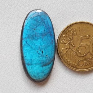 34X16X5 mm Oval AAA Blue Labradorite Cabochon Pendant Jewelry Labradorite Gemstone Handicraft Loose Gemstone