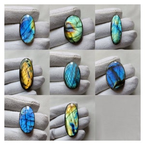 Best Quality Labradorite Gemstone Cabochon, Oval Shape And Mix Size Discounted Labradorite Gemstone For Jewelry Making Stone