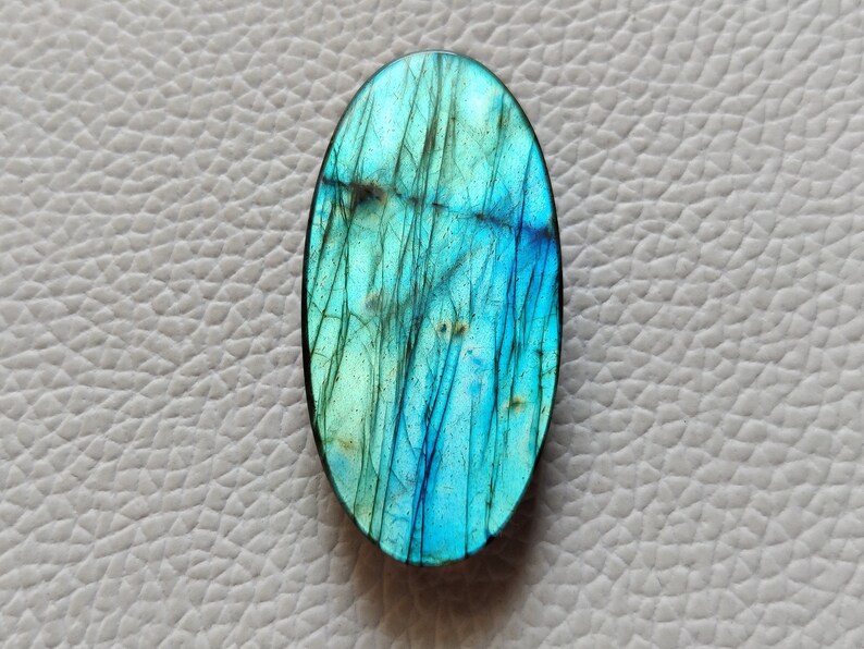 40x19x6 mm Fantastic Labradorite Cabochon Best Quality Labradorite Gemstone Cabochon Oval Shape Stone
