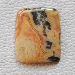 Gorgeous Crazy Lace Agate Gemstone Cabochon 30X25X4 mm Rectangular Shape Agate Jewelry Cabochon Handpolished Cab