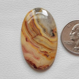 43x25x5 mm natürliche verrückte Spitze Achat Edelstein Cabochon, Designer Schmuck machen verrückte Spitze Edelstein ovale Form