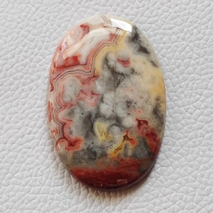 49x32x6 mm Natürliche Crazy Lace Achat Edelstein Cabochon Crazy Lace Stein Silber Schmuck Cabochon Oval Form