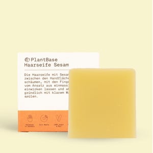Sesame Hair Soap - Zero Waste, 100% vegan & organic, natural cosmetics, handmade in Germany