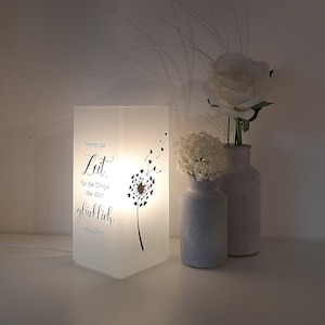 Lamp with saying,Take your time..., table lamp, saying, decoration, home accessories, gift, lamp